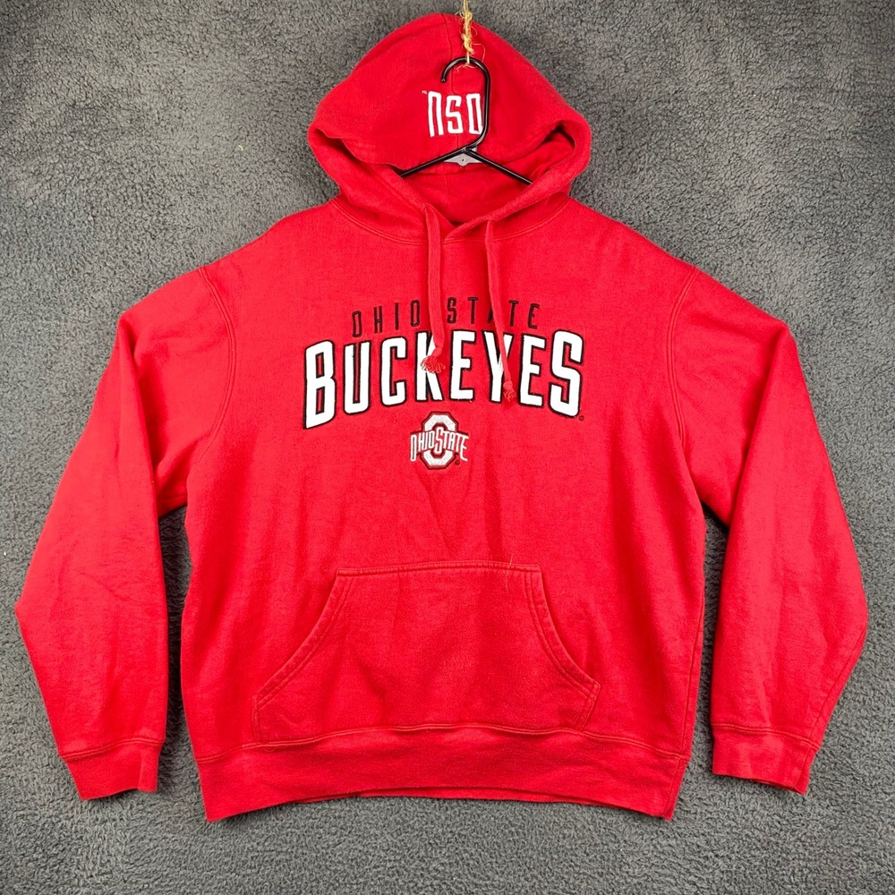 Ohio State Buckeyes Varsity Authentic Apparel‎ Hoodie Sweatshirt Mens Size L